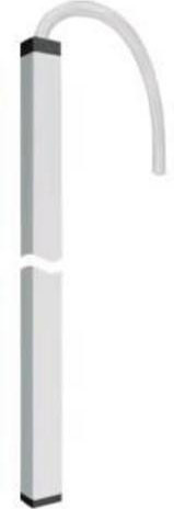 Hager Deckenanschlusssäule DAF8020009016 in Verkehrsweiß - Bild 1