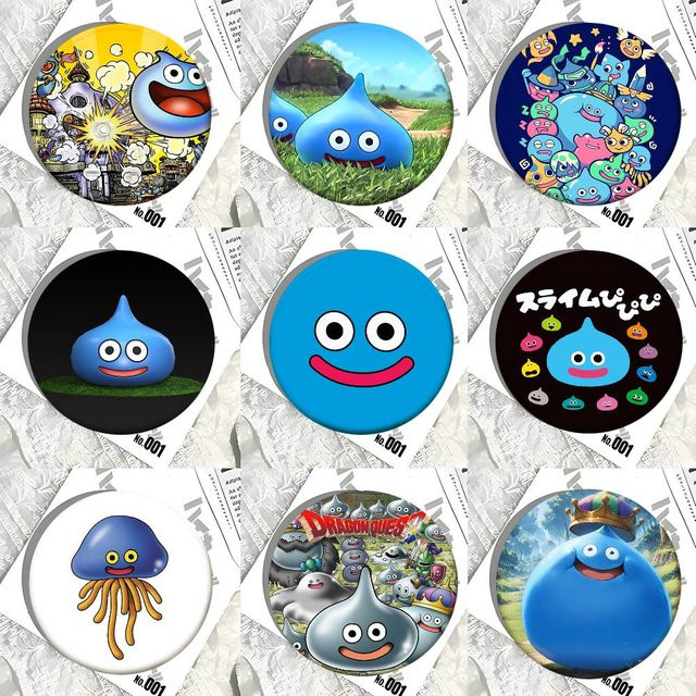 Mesuca Brosche, Rocket Slime, Emaille-Pin, rund - Bild 1