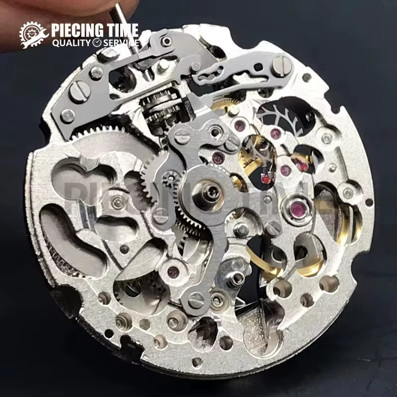 DOMEN Uhrwerk, Automatik, Skelettmechanismus, Edelstahl, Silber - Bild 2