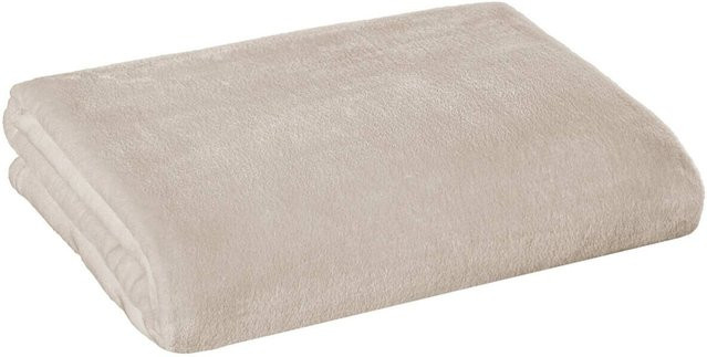Pocoline Flanelldecke beige aus Polyester, B/L: 140 x 200 cm - Bild 1