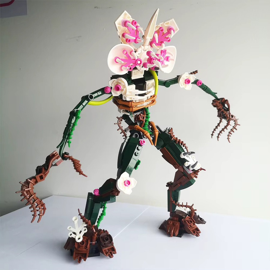 GSBAN MOC Seltsame Chomper Orchidee Monster, Bausteine, 419 Teile - Bild 4