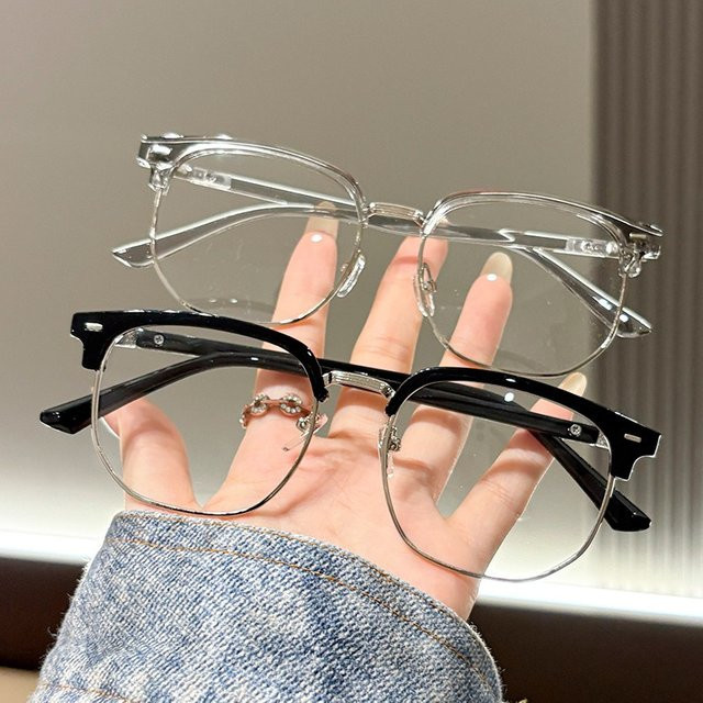 DIXSG Korrektionsbrille Halbrand, Blaulichtfilter, transparent, Herren - Bild 1