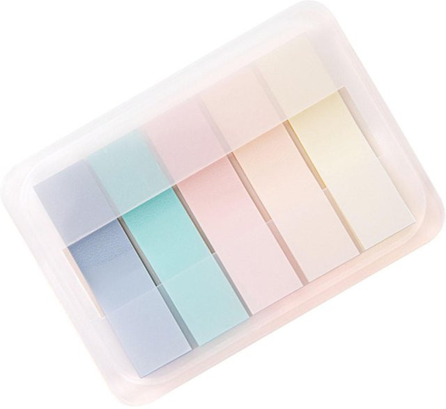 Igeteck Seitenmacher Index Haftnotizen in 5 Farben, 100 Blatt, Mehrfarbig - Bild 1