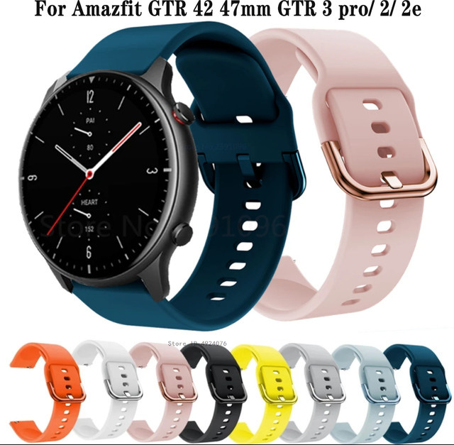 Amazfit Uhrenarmband, Silikon, blue, Unisex - Bild 1