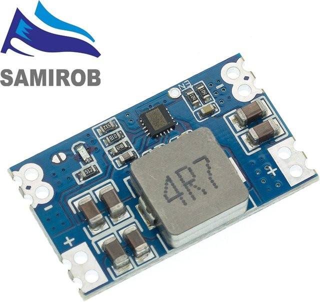 SAMIROB Mini560 DC-DC Abwärtsregler Spannungsversorgungsmodul in Blau mit 3,3V 5V 9V 12V Ausgang - Bild 1