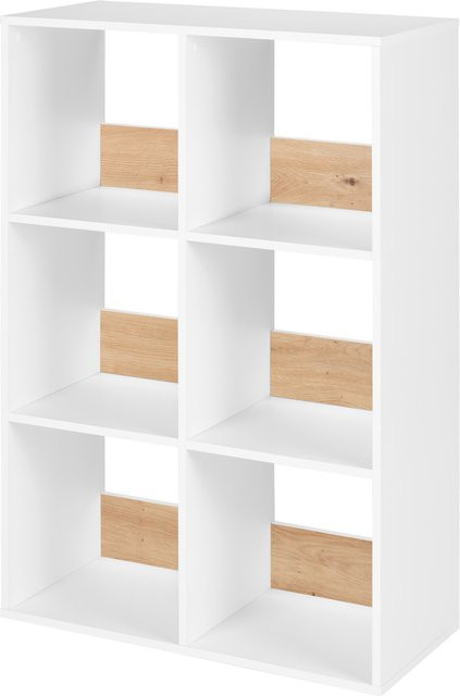 LIVARNO Regal Liverpool mit 6 Fächern in Eiche, B/T/H: 33,0 x 25,4 x 107,0 cm - Bild 1