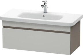 Duravit Waschtischunterschrank DuraStyle in Weiß, wandhängend, 1 Auszug, B: 93 cm, T: 44,8 cm, H: 39,8 cm - Bild 1