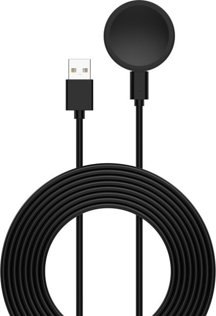 Hujerl Ladestation für Samsung Galaxy Watch 8 Ultra 47 mm, Watch 7, Active 2, Watch 6 Classic 43 mm und Watch 5 Pro mit Kabel in Schwarz und Weiß - Bild 1