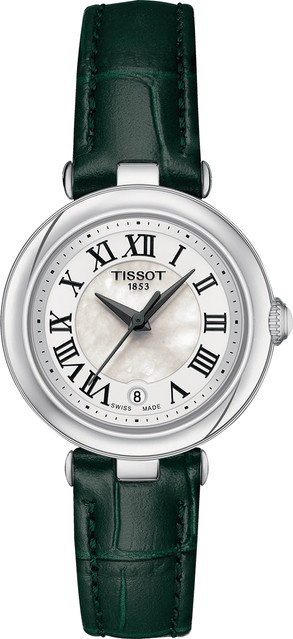 Tissot Damenuhr Bellissima, Quarz, Edelstahl, Leder, 26 mm, Weiß - Bild 1