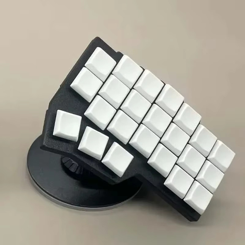 DGETG Magnetische Halterung für geteilte Tastatur, Telefon und Tablet mit 360-Grad-Rotation und Höhenverstellung, Schwarz oder Weiß - Bild 3