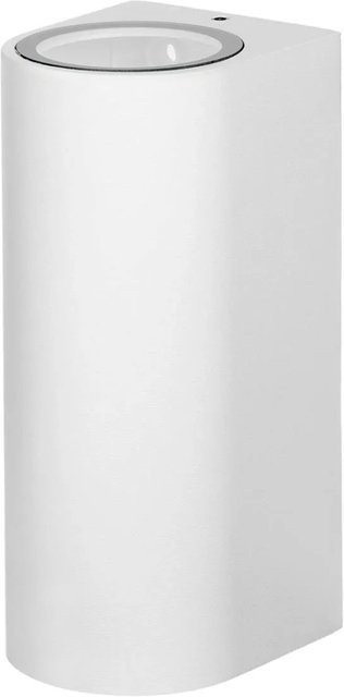 PRIOS Wandleuchte Außen Tetje 10004801 Modern Weiß aus Aluminium 2-flammig GU10 IP65 - Bild 1