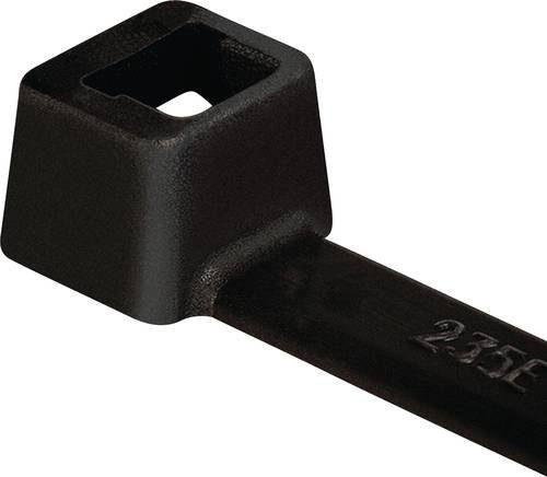 HellermannTyton Kabelbinder T18R-PA66UV-BK Schwarz UV-stabilisiert 100 Stück - Bild 1