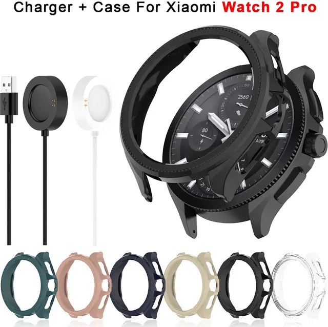 Xiaomi Uhrenzubehör, Schutzhülle und Ladegerät für Xiaomi Uhr 2 Pro, Schwarz - Bild 1