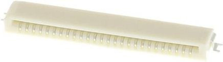 Molex Buchsenleiste Standard 26 Polzahl mit 1,00 mm Rastermaß in Weiß - Bild 1