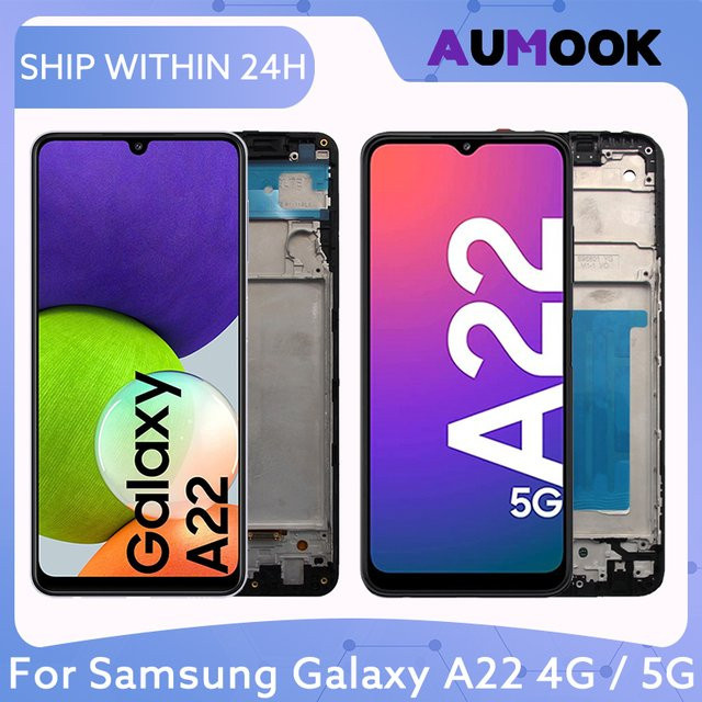 Samsung Galaxy A22 4G 5G LCD Display mit Touchscreen Digitizer Montage in Schwarz für Reparatur-Teile (Modelle A225F, A225M, A226B, A226L) - Bild 1