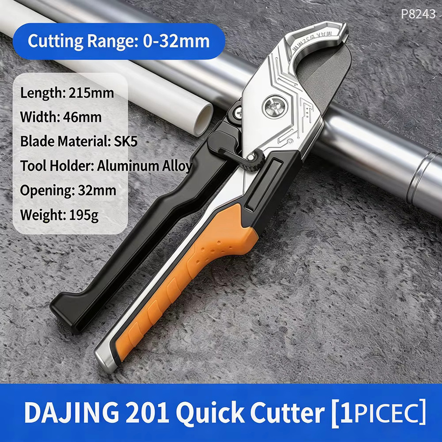 NIUXIANG Rohrschneider SK5 Hochleistungs-Rohrschere für PVC, PPR, PU und PE mit Schneidebereich 0-32mm - Bild 4