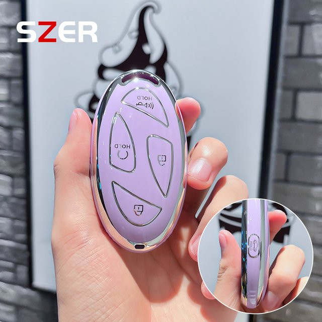 Smart Remote Key Shell Fob TPU Auto Schlüsselhülle für Hyundai Grandeur GN7, Kona EV und Ioniq 6 mit 5 oder 7 Tasten - Bild 1