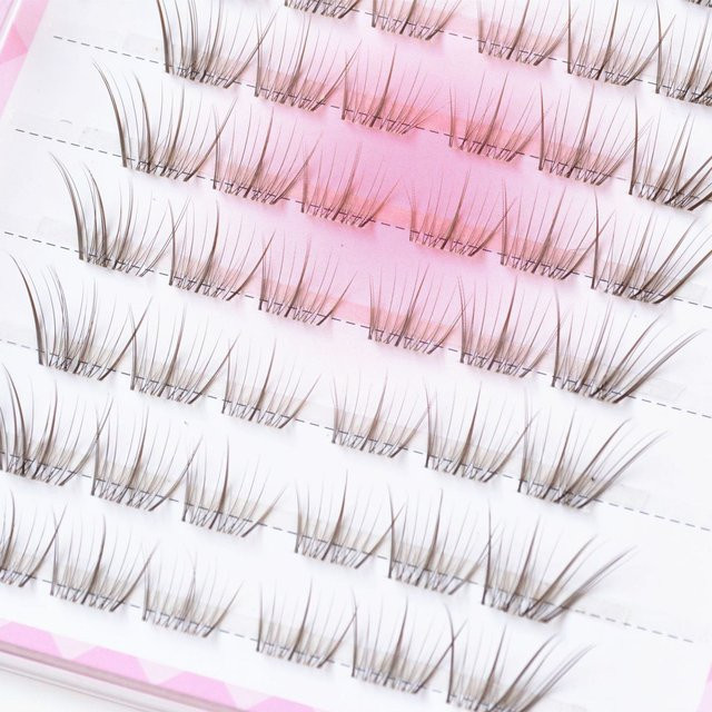 Cotremyp Falsche Wimpern, Braun, Gemischte Länge, Unisex - Bild 1
