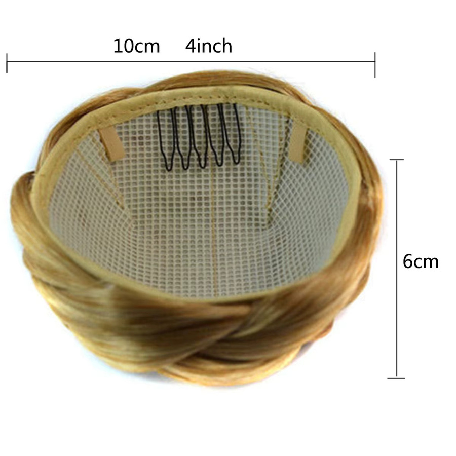 Jeedou Geflochtener Chignon-Haarknoten, Synthetisch - Bild 2