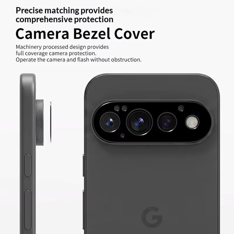 Aluminium-Metall-Objektivschutzglas für Google Pixel 11 Pro XL und Pixel 11 in Schwarz - Bild 2