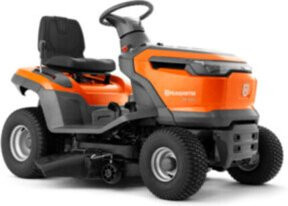 Husqvarna Gartentraktor TS 114 Benzin mit BioClip Mulcheinsatz, Anhängerkupplung und Scheinwerfern - Bild 1