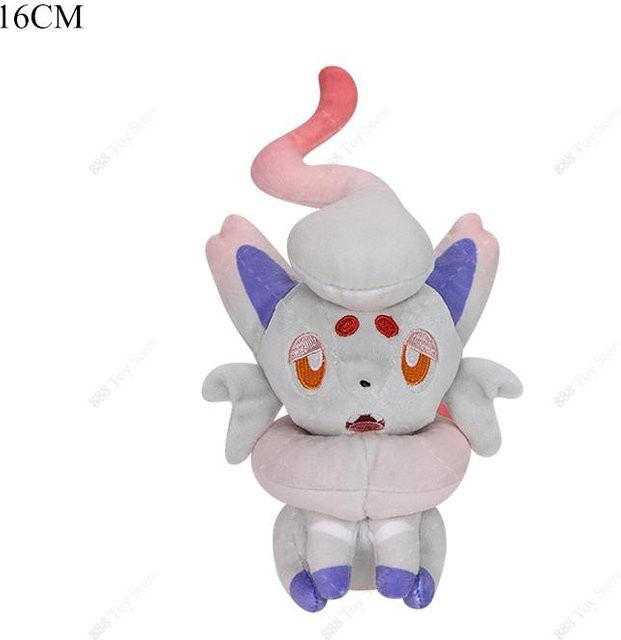 TAKARA TOMY Pokémon Hisui-Zorua Plüschtier, grau, ab 14 Jahren - Bild 1