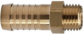 Riegler Einschraubtülle aus Messing in Gold mit M24x1,5 AG und 19 mm Schlauchanschluss - Bild 1