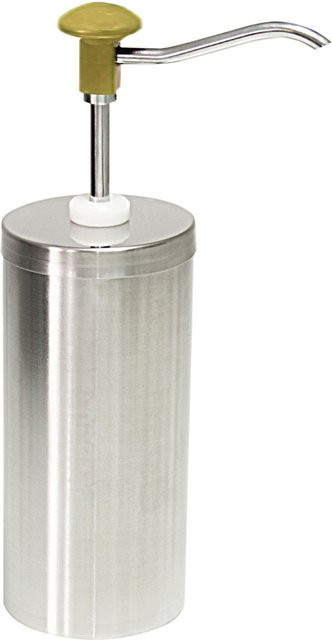 Schneider Druckknopf Dosierspender Materialmix Gelb Silber Durchmesser: 12 cm, Höhe: 38 cm, 2000 ml - Bild 1