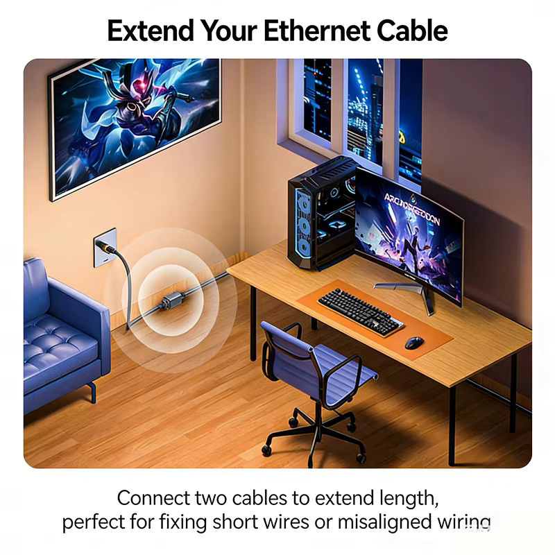 SAMZHE RJ45 Ethernet-Stecker für Cat 8/7/6A/6/5E Kabel mit 10Gbps Hochgeschwindigkeit - Bild 3