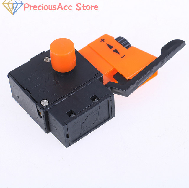 FA2/61BEK Lock-on Power elektrische Handbohrmaschine mit Geschwindigkeitsregelung und Auslöseschalter, Orange, 6A, 220V - Bild 1