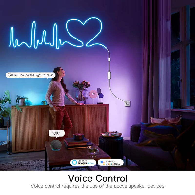 Tuya Neon Flex RGB LED Streifen dimmbar via ZigBee und WLAN mit USB-Anschluss für Alexa und Google Home - Bild 3