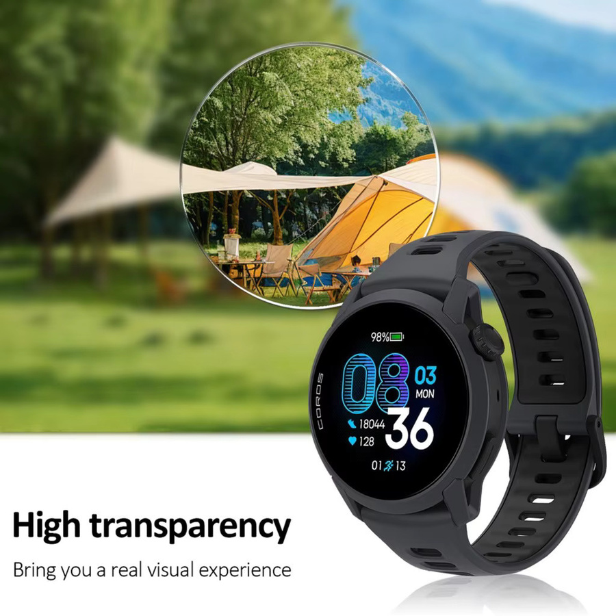 Coros Displayschutz Glas, transparent, Smartwatch-Zubehör - Bild 2