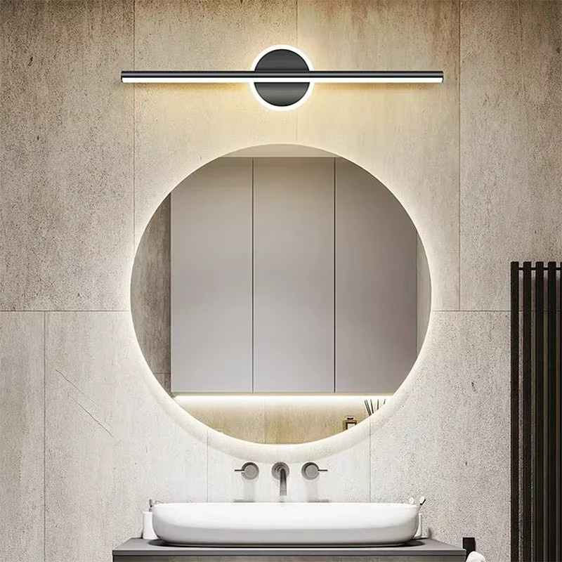 CETANT Moderne LED-Wandleuchte als Spiegel-Frontleuchte in Gold und Schwarz mit integriertem LED - Bild 2