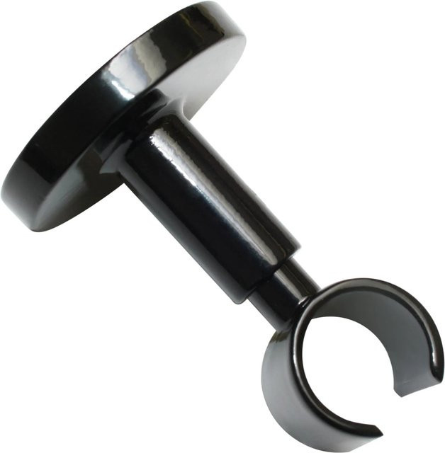 Gardinia Deckenträger Chicago für Ø 20 mm Stange in Schwarz, B: 21 cm, T: 10 cm - Bild 1
