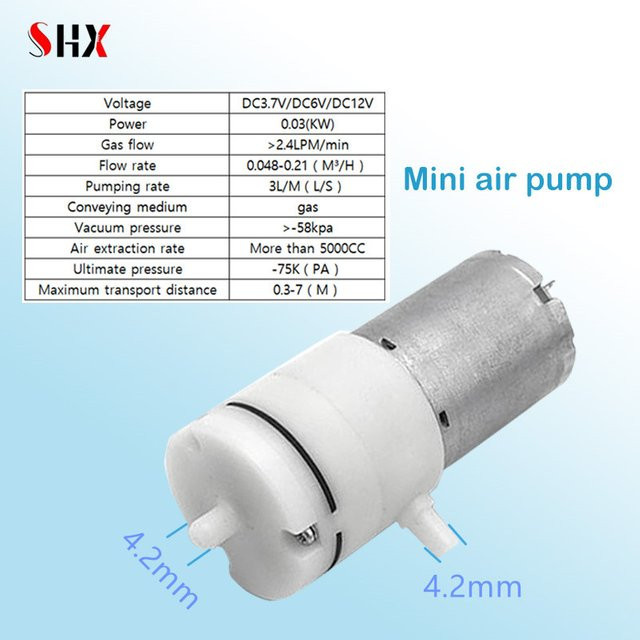xmshxltd Mini-Luftpumpe 370 elektrische Vakuumpumpe für den Haushalt - Bild 1