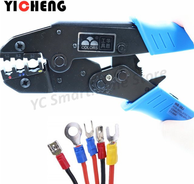ZHENGYICHENG HS-30J Europäische Ratsche Crimpzange für Terminal-Crimper Hardware-Werkzeug - Bild 1