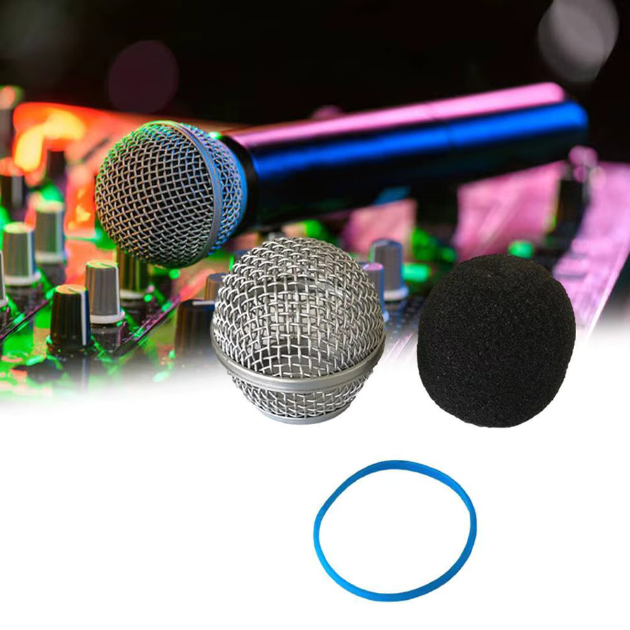 Shure Mikrofonkopfabdeckung Ersatz Mikrofongitter Mesh in Silber passend für Beta Mikrofone - Bild 2