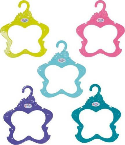 BABY born Kleiderbügel 5er Pack Bunt/Mehrfarbig Höhe: 43 cm - Bild 1