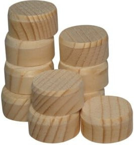 facett Querholzplättchen aus Fichte in Beige, Höhe: 2,0 cm - Bild 1