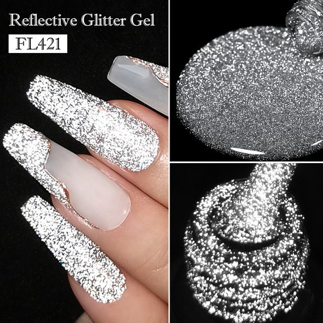 FOUR LILY Nagellack Gel, Silber, glänzend, 7 ml - Bild 1