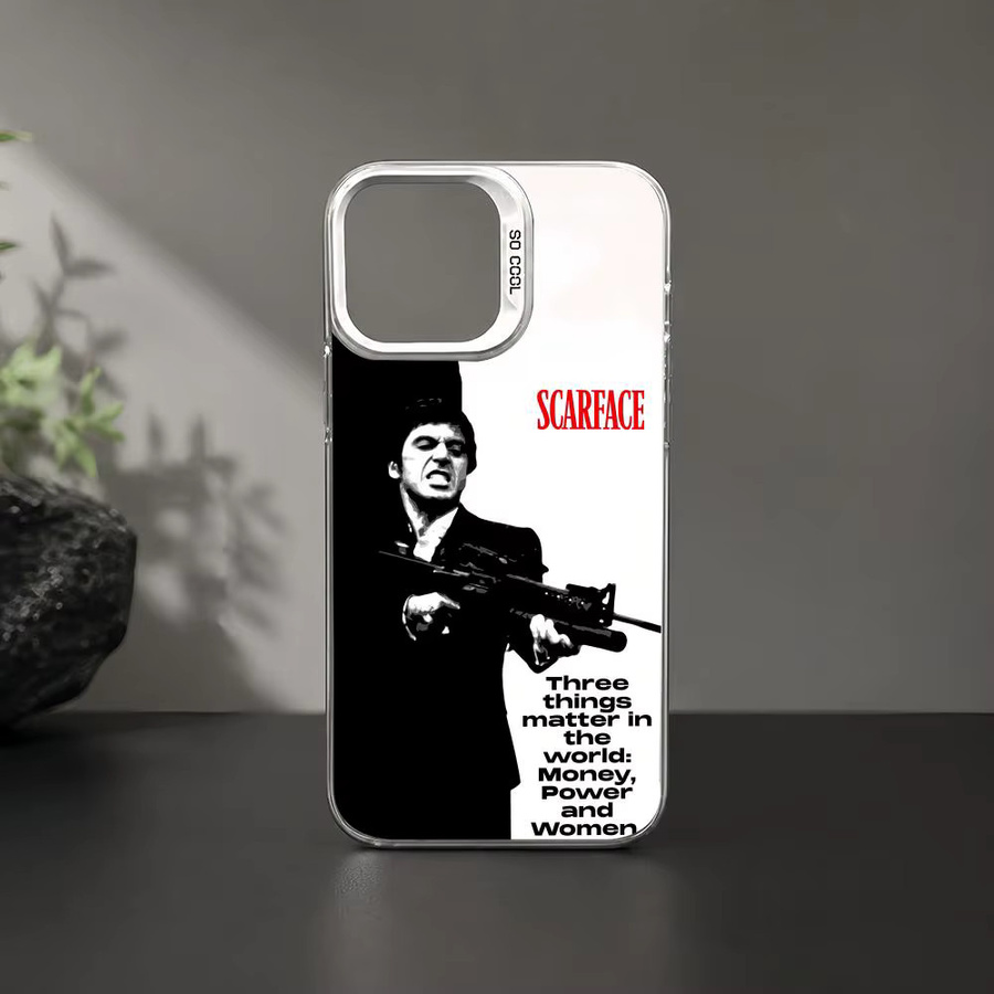Scarface Handyhülle Aurora TPU-Hülle für iPhone 11 bis iPhone 17 Pro Max, stoßfest und schlank, mehrfarbig und pink - Bild 5