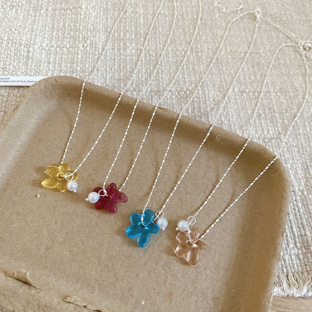 imixlot Halskette, Bunte Blumenperlen, Damen - Bild 1