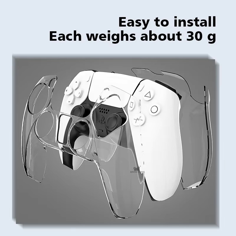 DATA FROG Transparente Schutzhülle aus hartem PC für PS5 Controller - Bild 4