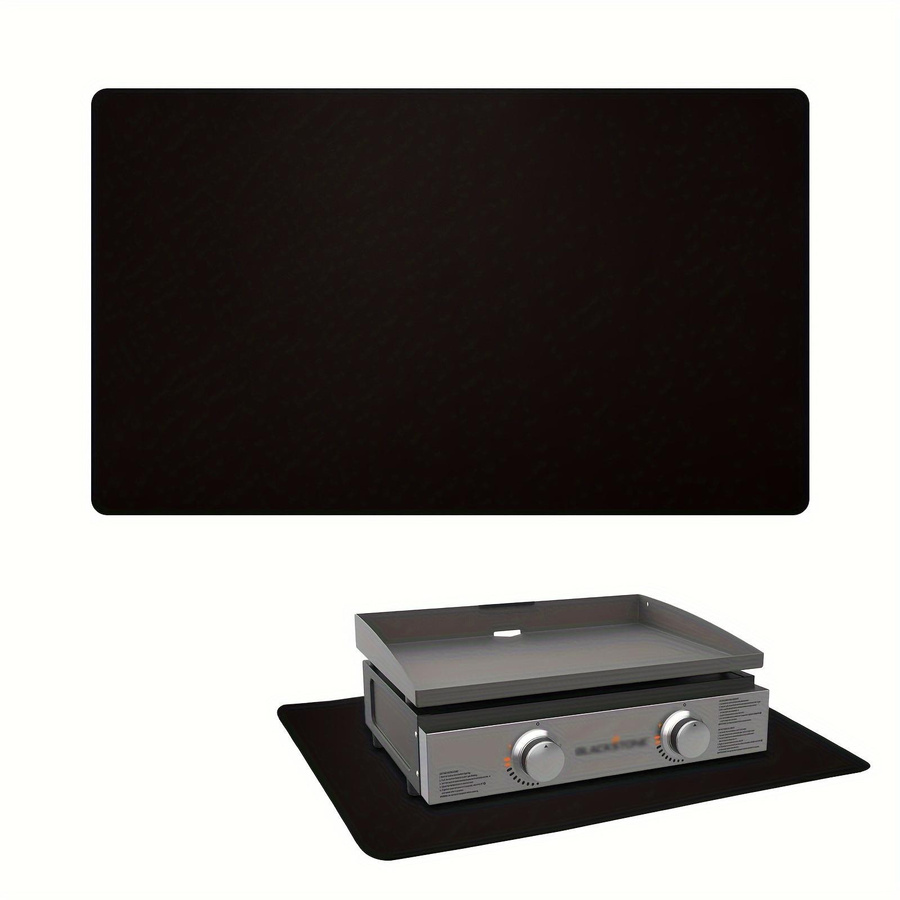 Feuerfeste Grillmatte Musk als flammhemmende und rutschfeste Unterlage für Grill, Holzofen oder Weihrauchbrenner, Farbe: Schwarz, B/T: 127 x 91 cm - Bild 6