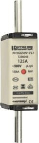 Mersen NH-Sicherungseinsatz SG Größe 1 gG 125A 500V Weiß - Bild 1
