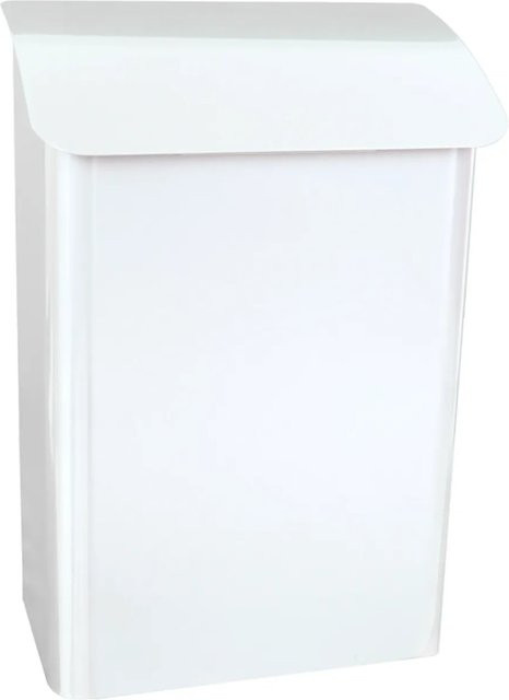 PROREGAL Wandbriefkasten Lugon aus verzinktem Stahl mit Namensschild in Weiß, H x B x T: 42,4 x 29,1 x 17 cm, Einwurföffnung 25 x 4 cm - Bild 1