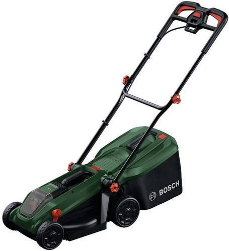 Bosch Akku-Rasenmäher ROTAK 18V-32 in Grün/Schwarz mit Mulcheinsatz und GrassCombs - Bild 1