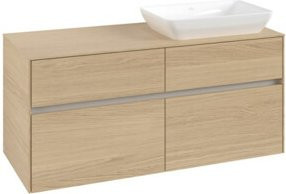 V&B Waschtischunterschrank Collaro in Nordic Oak mit Waschbeckenanschluss rechts, B/T/H: 120 x 54,8 x 50 cm - Bild 1