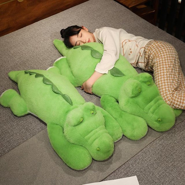 Wucifang Bags Krokodil Plüschtier, grün, 50cm - Bild 1