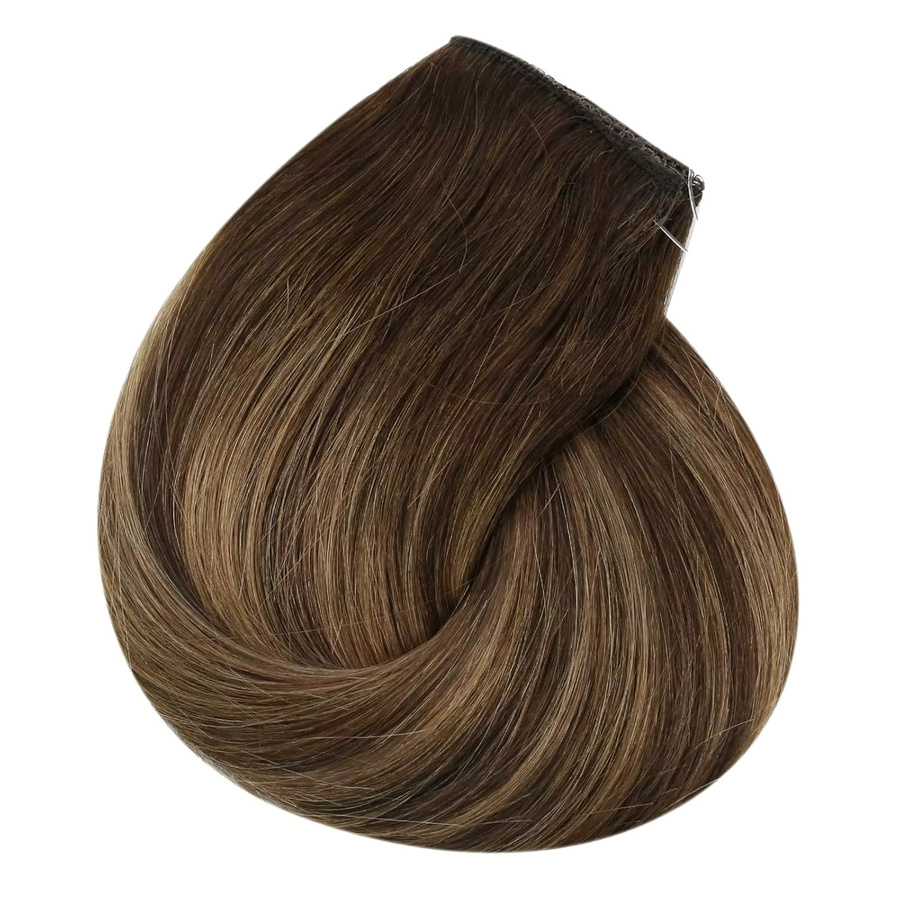 VeSunny Fish Line Echthaarverlängerung, Remy-Haar, Balayage, einteilig - Bild 7